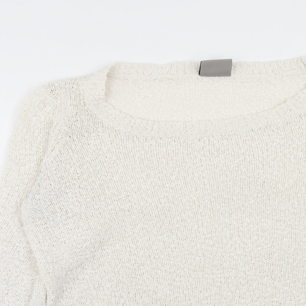 Womens UK Size L VERO MODA Ivory Pullover Jumper