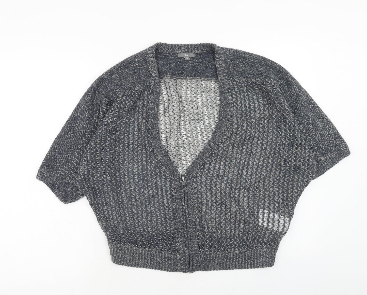 Gap Womens Blue V-Neck Acrylic Cardigan Jumper Size S