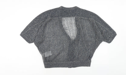 Gap Womens Blue V-Neck Acrylic Cardigan Jumper Size S
