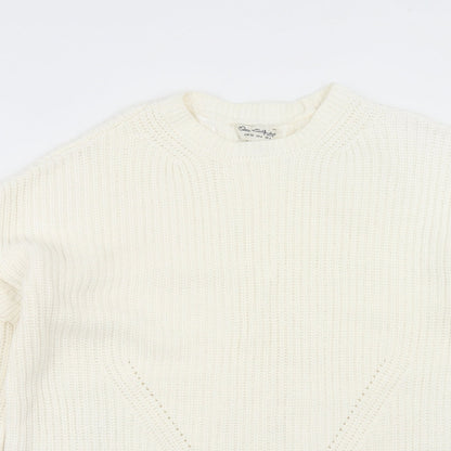 Womens UK Size 8 Miss Selfridge Ivory Pullover Jumper