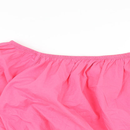 Womens UK Size 18 Marks and Spencer Pink Cropped Blouse