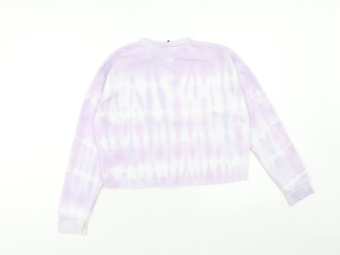 New Look Girls Purple Cotton Pullover Sweatshirt Size 12-13 Years Pullover - Better Days are Coming