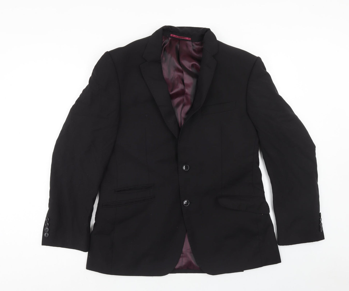 Autograph Mens Blue Wool Jacket Suit Jacket Size 40 Regular