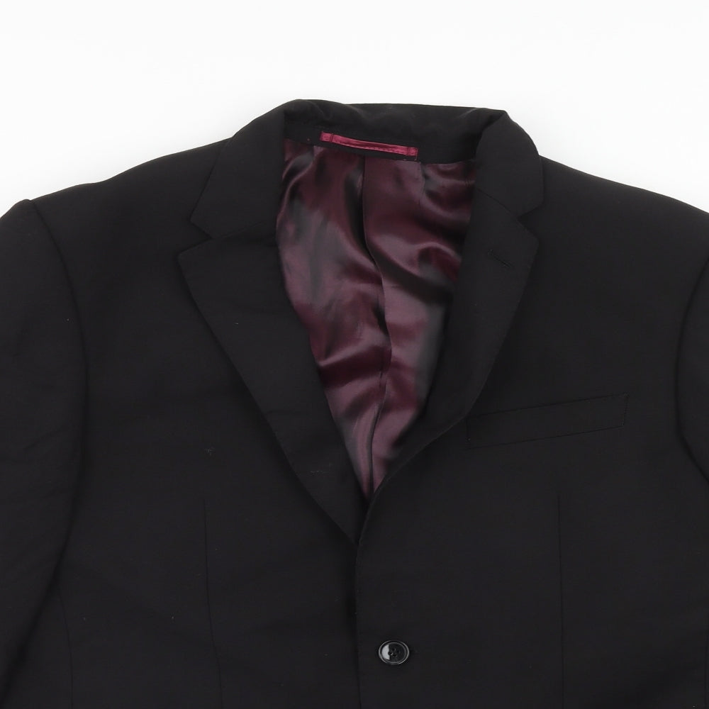 Autograph Mens Blue Wool Jacket Suit Jacket Size 40 Regular