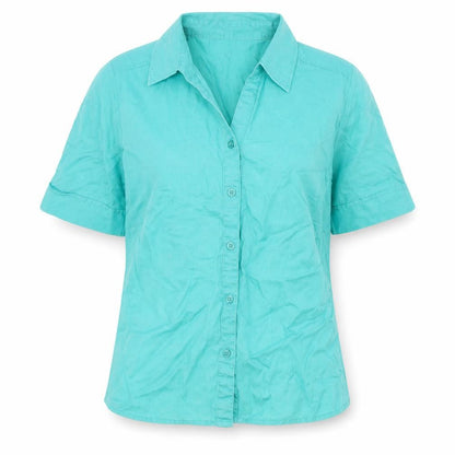 Womens UK Size 12 Marks and Spencer Blue Basic Button-Up