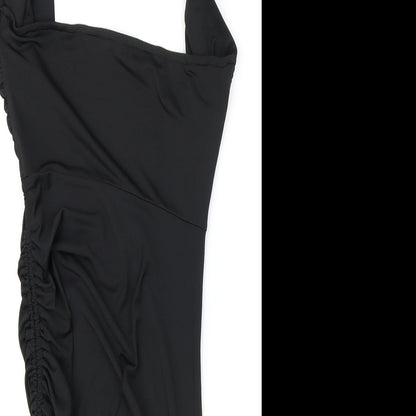 D&M Womens Black Polyester Mini Size S Halter Pullover