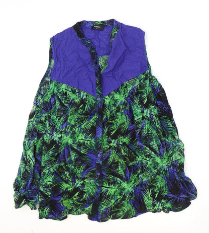 Womens UK Size XS Klass Blue Basic Blouse