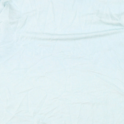 David Emanuel Womens Blue Boat Neck Polyester Pullover Jumper Size S