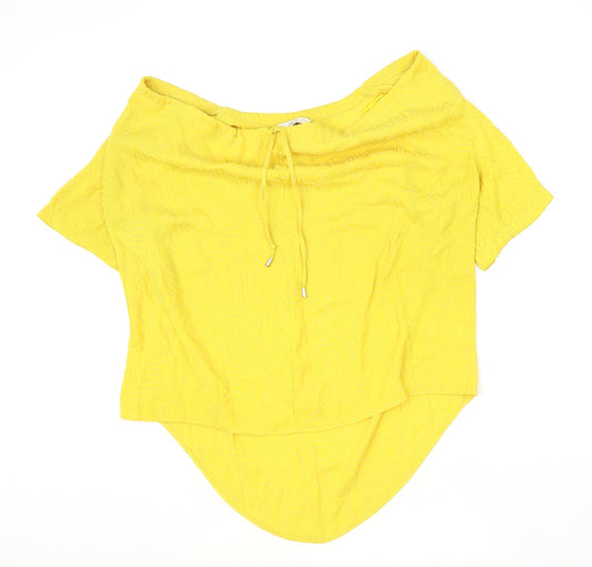 Womens UK Size 18 NEXT Yellow Basic Blouse