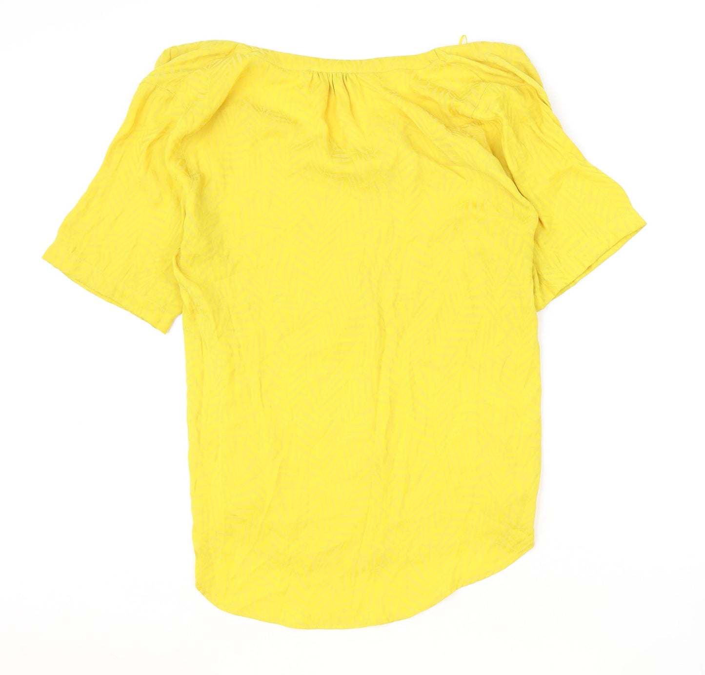 Womens UK Size 18 NEXT Yellow Basic Blouse