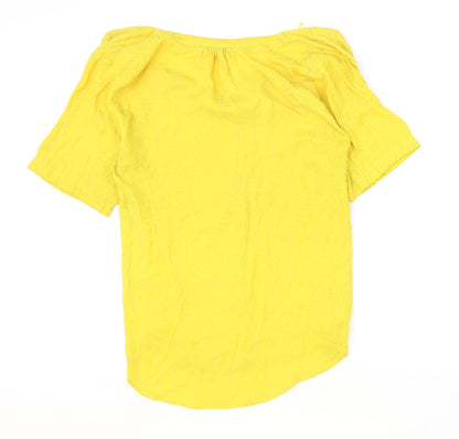 Womens UK Size 18 NEXT Yellow Basic Blouse