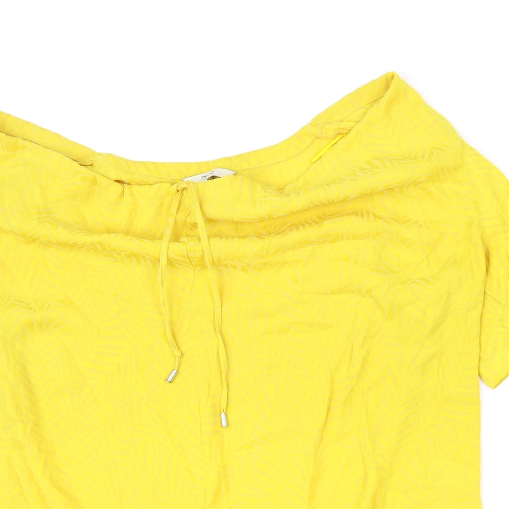 Womens UK Size 18 NEXT Yellow Basic Blouse