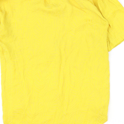 Womens UK Size 18 NEXT Yellow Basic Blouse