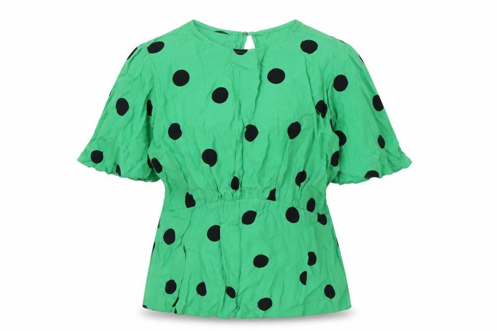 Womens UK Size 10 New Look Green Basic Blouse
