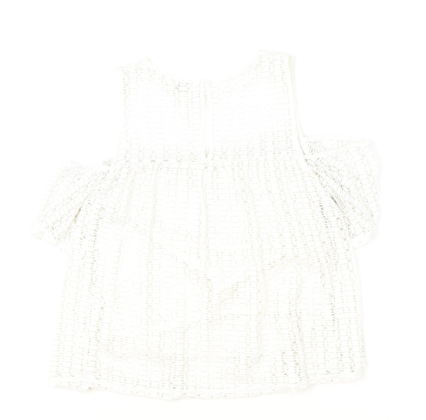 Womens UK Size 12 River Island Ivory Basic Blouse