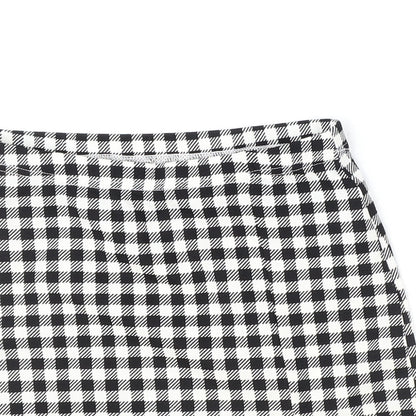 SheIn Womens Black Check Polyester Straight & Pencil Skirt Size S