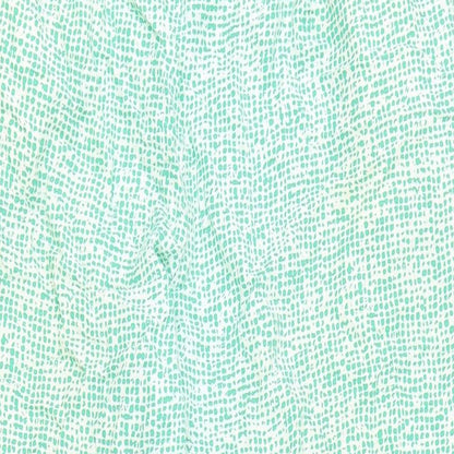 COS Womens Green Geometric Viscose Carrot Trousers Size 10 Regular Zip