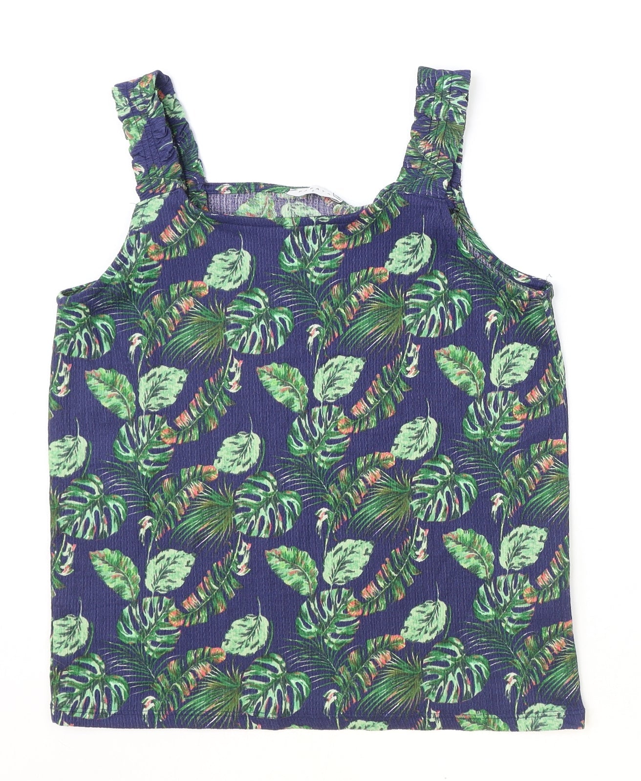 Womens UK Size 8 Papaya Blue Basic Tank