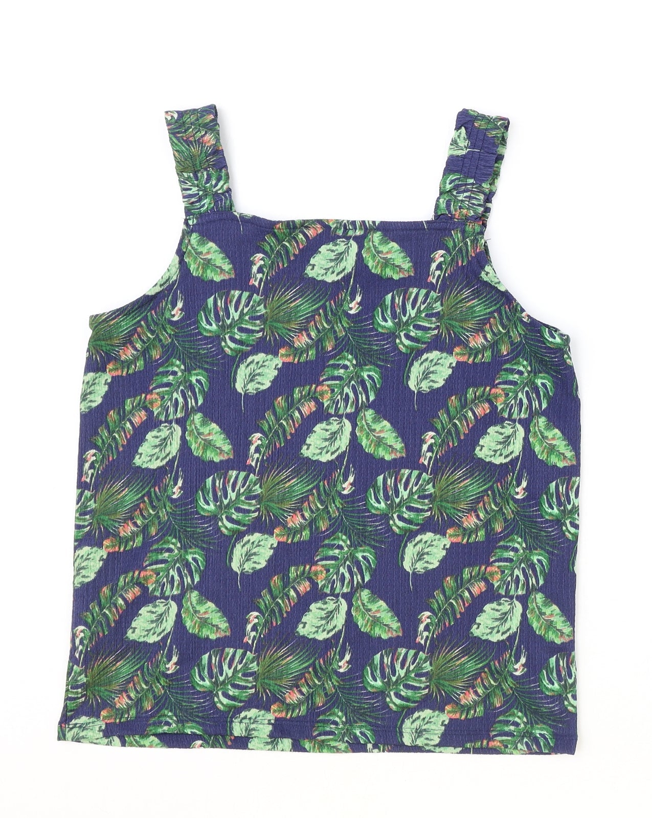 Womens UK Size 8 Papaya Blue Basic Tank