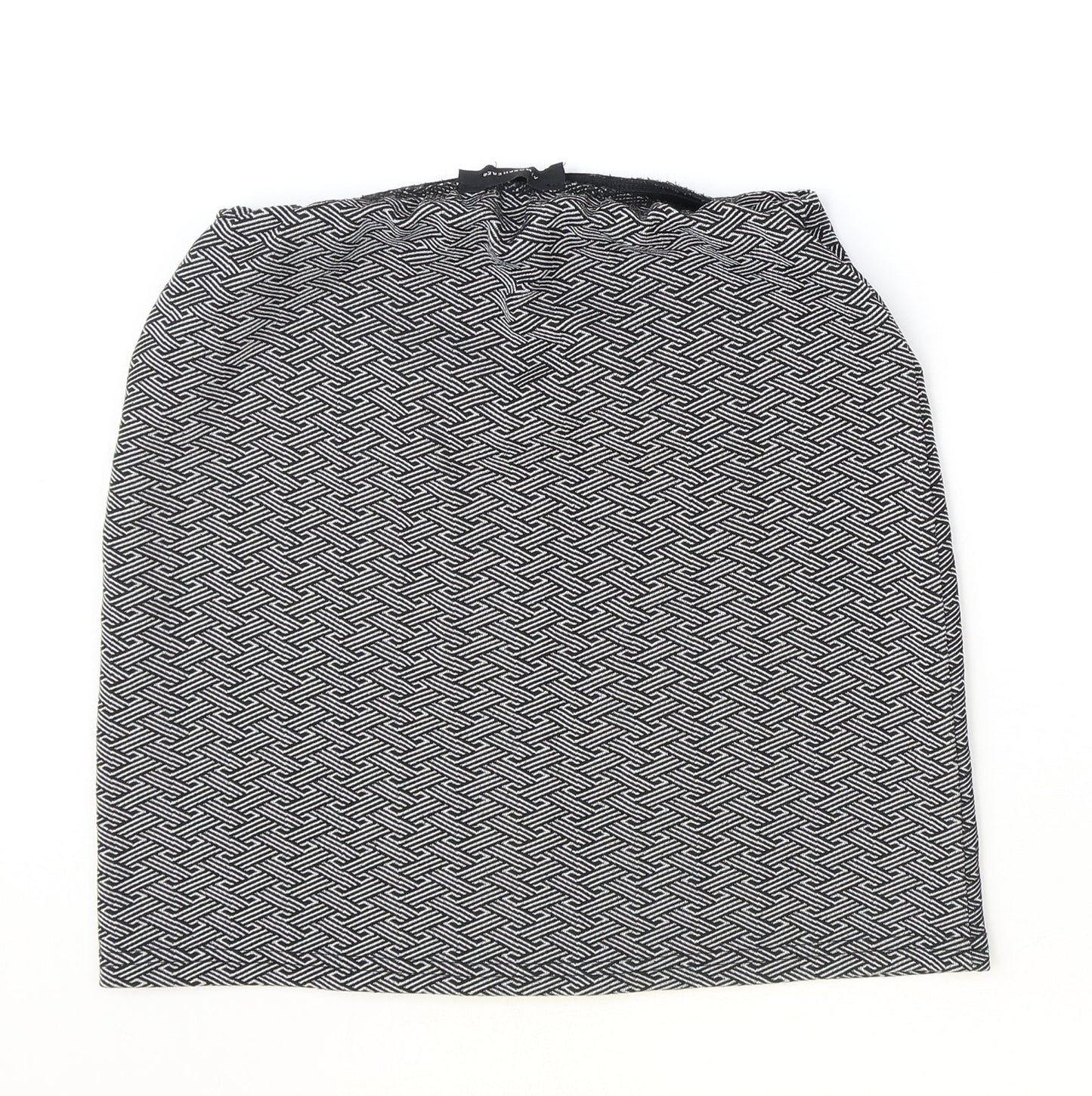 Atmosphere Womens Black Geometric Polyester Straight & Pencil Skirt Size 8