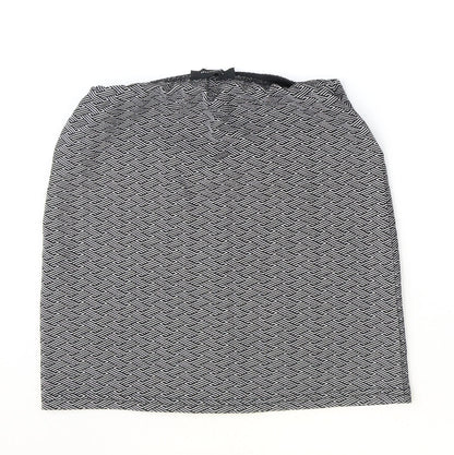 Atmosphere Womens Black Geometric Polyester Straight & Pencil Skirt Size 8