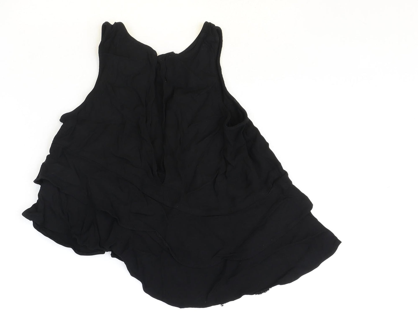 Womens UK Size 8 H&M Black Basic Tank