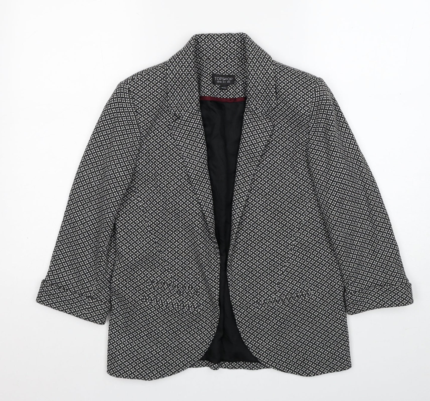 Womens UK Size 8 Topshop Black Jacket