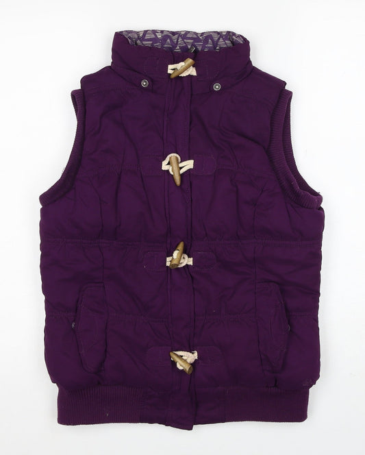 Womens UK Size 10 Debenhams Purple Gilet