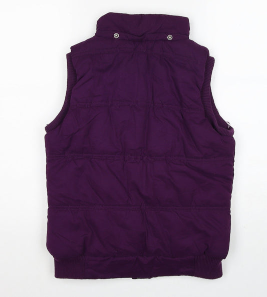 Womens UK Size 10 Debenhams Purple Gilet