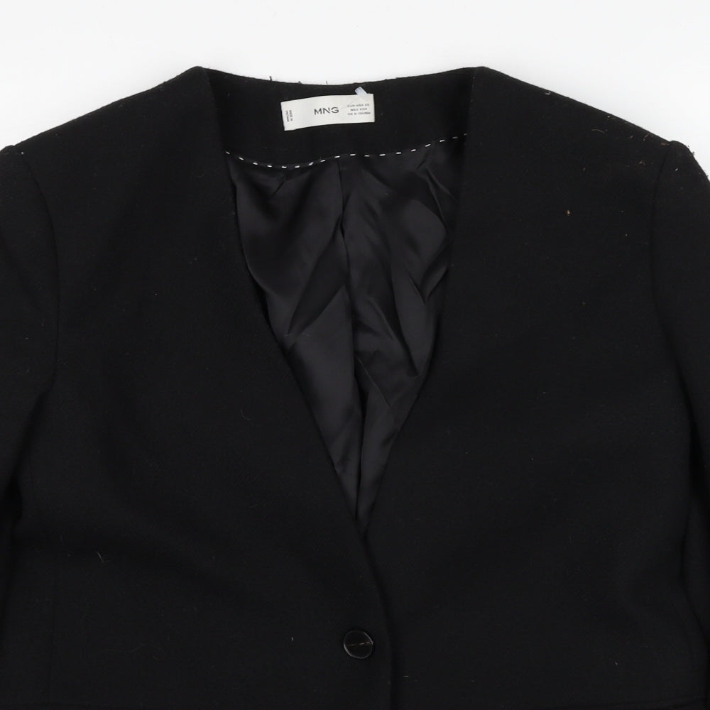 Womens UK Size XS Mango Black Jacket