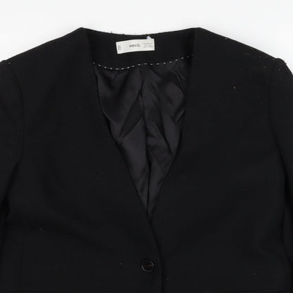 Womens UK Size XS Mango Black Jacket