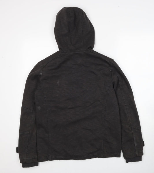 Mens UK Size S NEXT Brown Anorak Coat