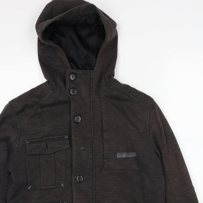 Mens UK Size S NEXT Brown Anorak Coat