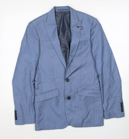 Mens UK Size 36 Cedar Wood State Regular Blue Suit Jacket