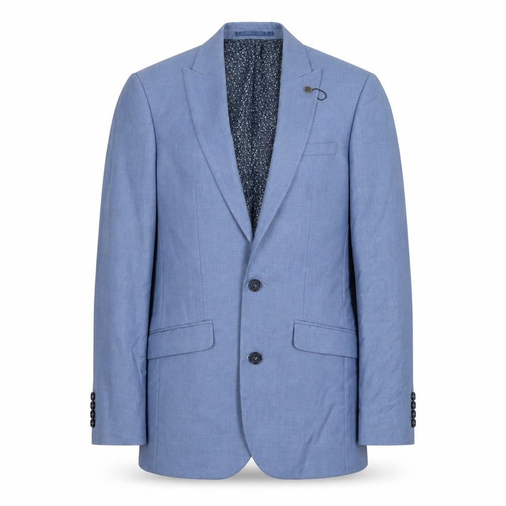 Cedarwood State Mens Blue Polyester Jacket Suit Jacket Size 36 Regular