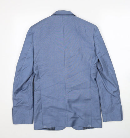 Mens UK Size 36 Cedar Wood State Regular Blue Suit Jacket