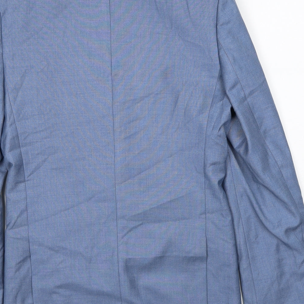 Mens UK Size 36 Cedar Wood State Regular Blue Suit Jacket