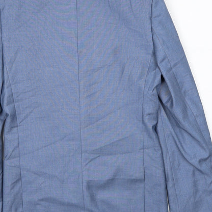 Mens UK Size 36 Cedar Wood State Regular Blue Suit Jacket