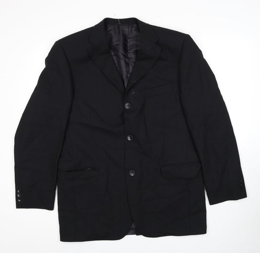 Mens UK Size XL ROY ROBSON Regular Black Suit Jacket