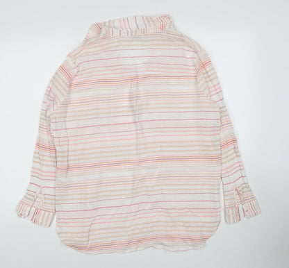 Womens UK Size 10 New Look Multicoloured Basic Blouse