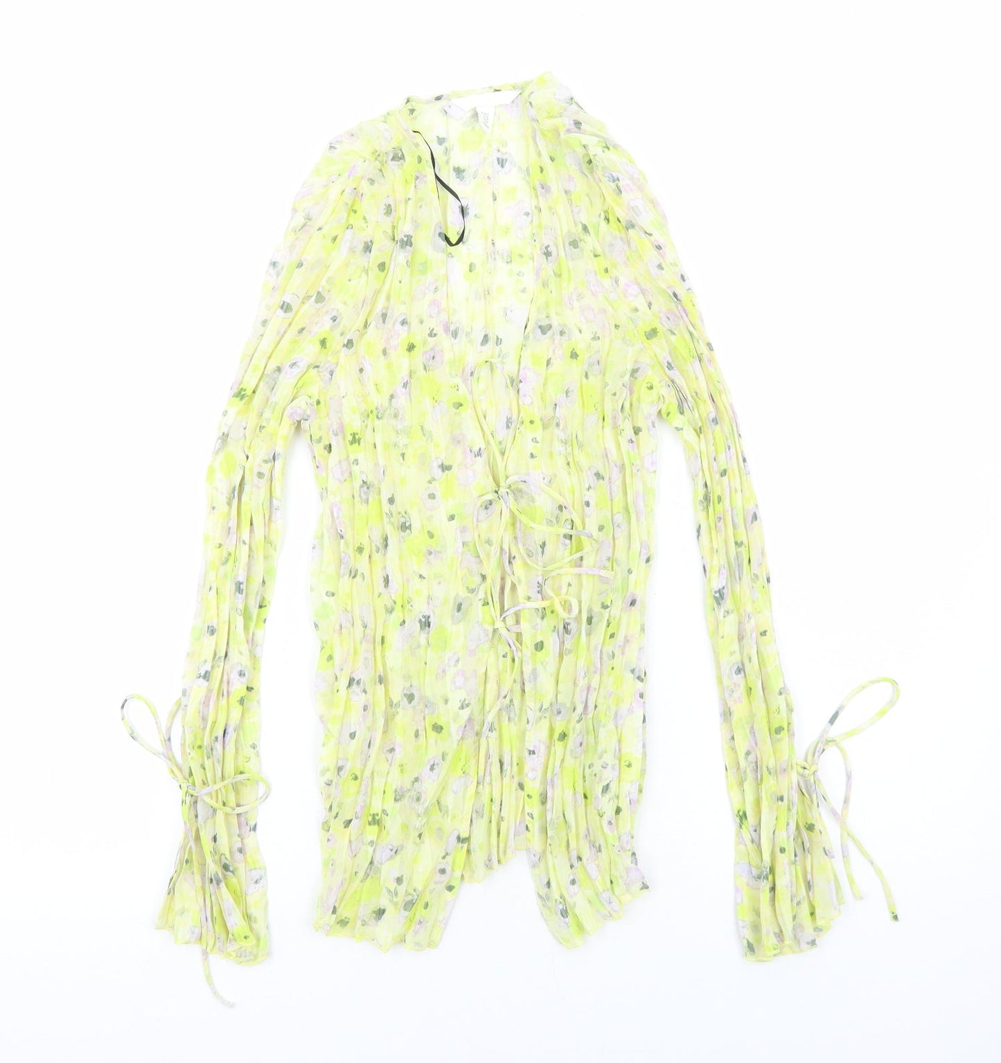 Womens UK Size M H&M Yellow Basic Blouse