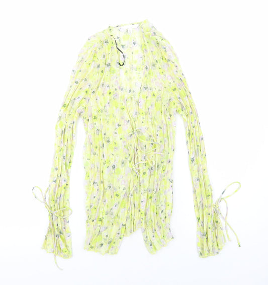 Womens UK Size M H&M Yellow Basic Blouse