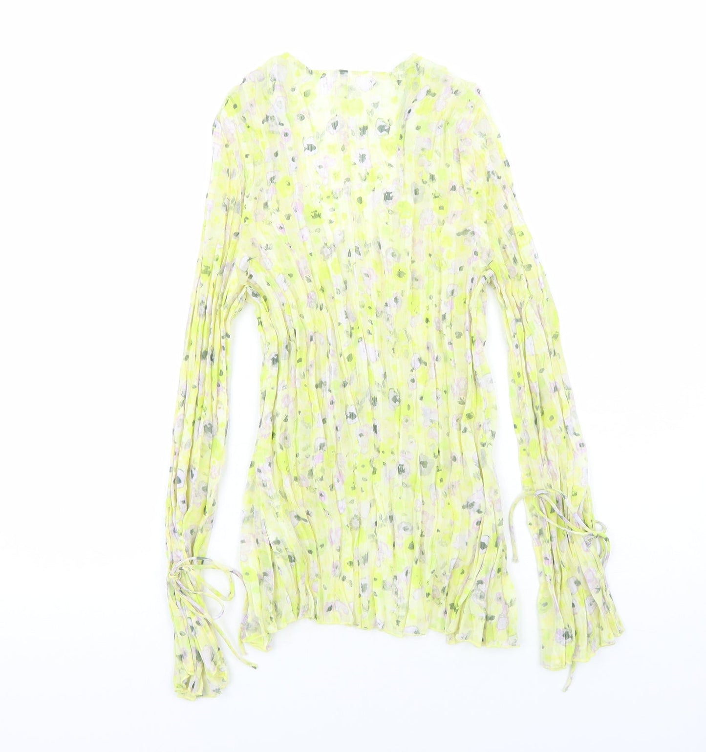 Womens UK Size M H&M Yellow Basic Blouse