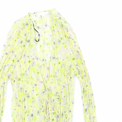 Womens UK Size M H&M Yellow Basic Blouse