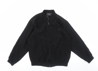 Mens UK Size M Caballero.Dorado Black Bomber Jacket