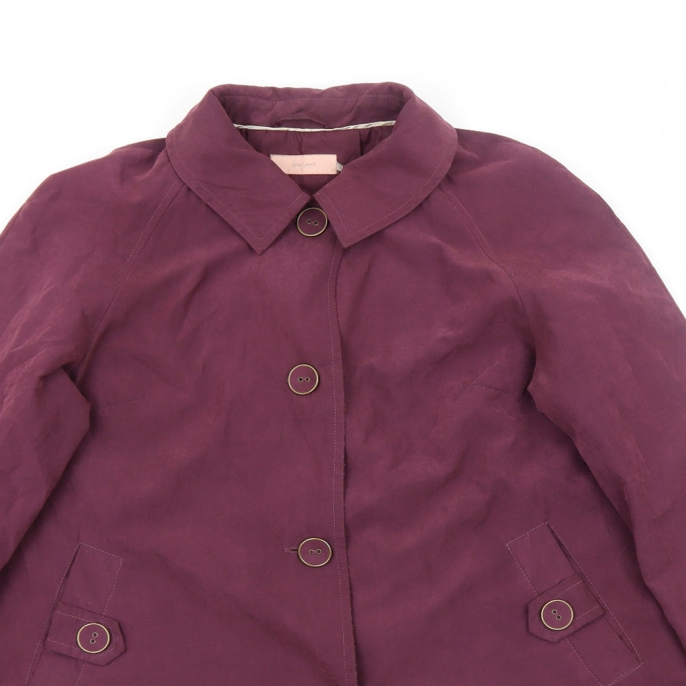 Womens UK Size 16 John Lewis Purple Overcoat