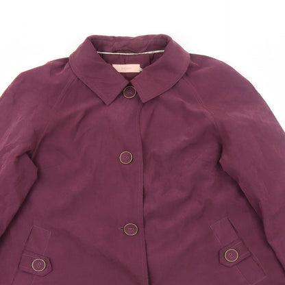 Womens UK Size 16 John Lewis Purple Overcoat