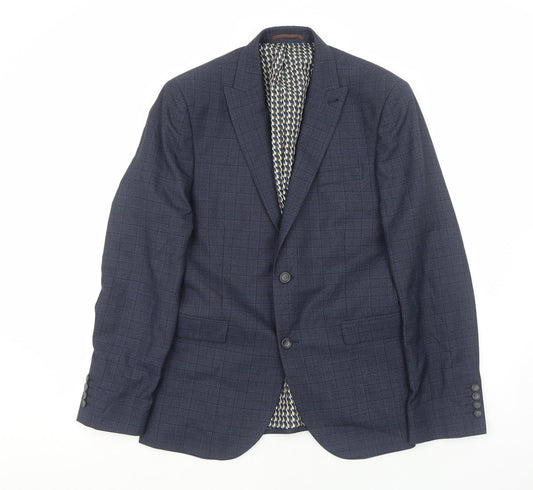 Mens UK Size L NEXT Regular Blue Suit Jacket
