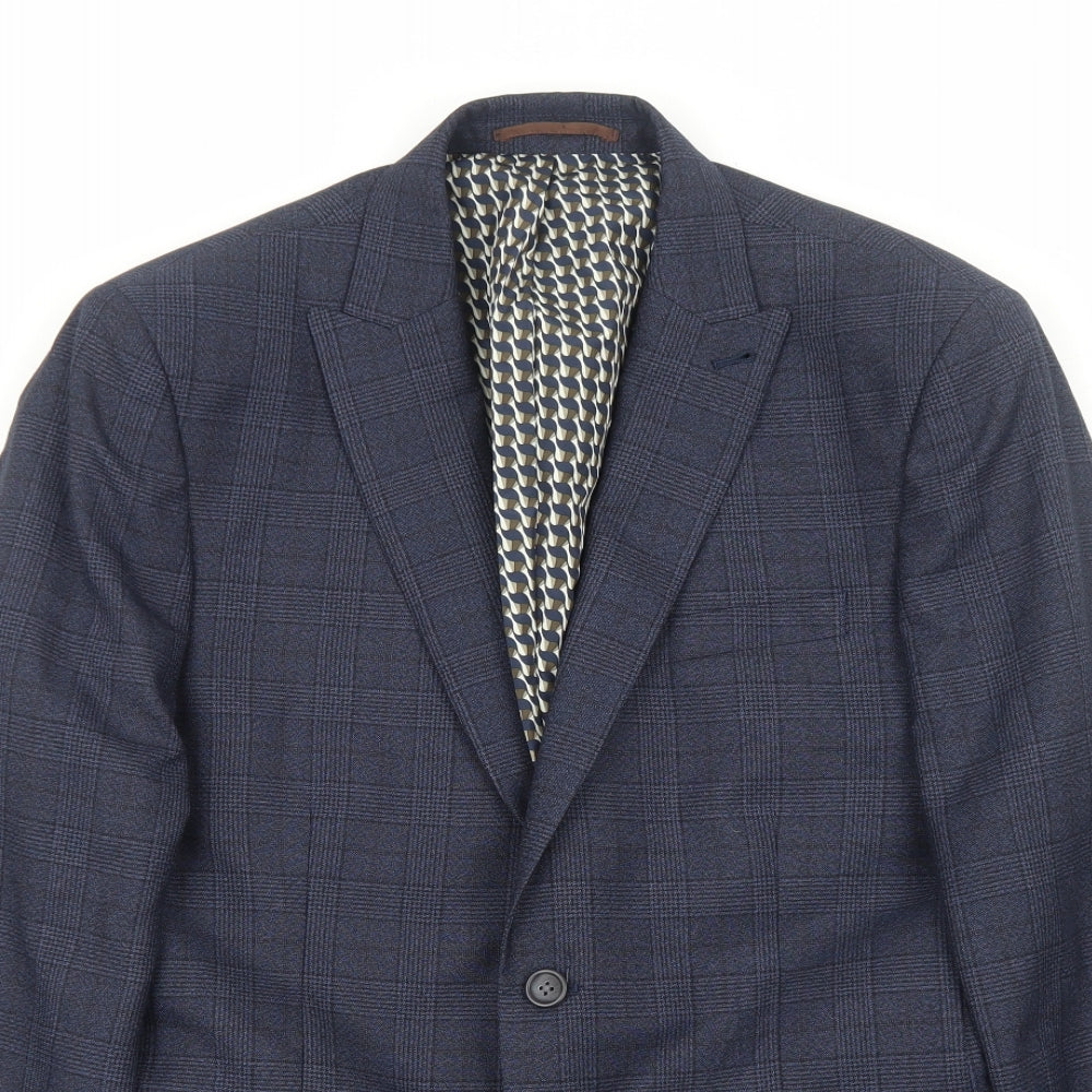 Mens UK Size L NEXT Regular Blue Suit Jacket