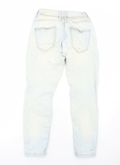 Womens UK Size 10 Preworn Regular Fit Skinny Blue Jeans